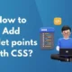 How to Add Bullet points with CSS