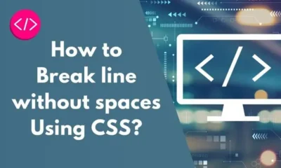 How to Break line without Spaces using CSS