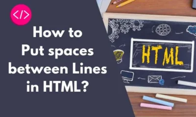 How to Put spaces between Lines in HTML