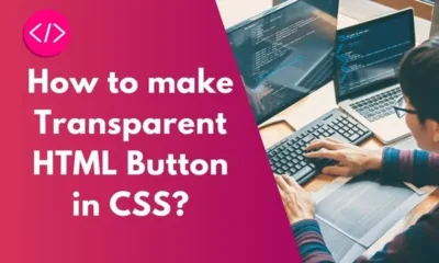 How to make a transparent HTML button in CSS
